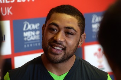 131114 - Wales Rugby Media Interviews -Taulupe Faletau talks to media