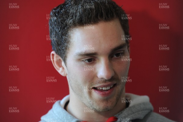 180213 - Wales Rugby Media Interviews -George North talks to reporters