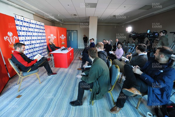 180216 - Wales Rugby Media Interviews -Robin McBryde talks to media