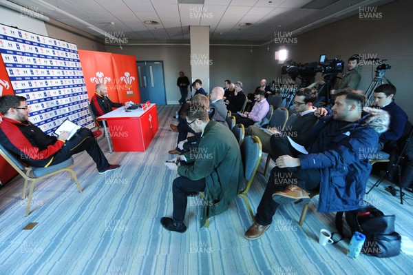 180216 - Wales Rugby Media Interviews -Robin McBryde talks to media