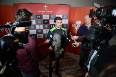 201114 - Wales Rugby Media Interviews -Leigh Halfpenny talks to media