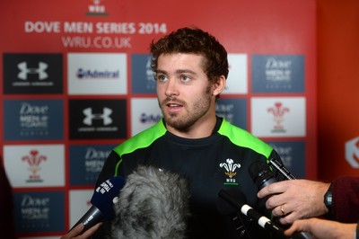 201114 - Wales Rugby Media Interviews -Leigh Halfpenny talks to media