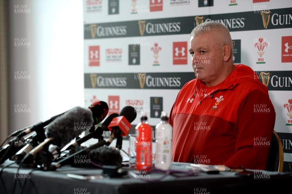 210219 - Wales Rugby Media Interviews - Wales head coach Warren Gatland talks to media