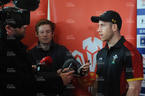 220216 - Wales Rugby Media Interviews -Gareth Davies talks to media