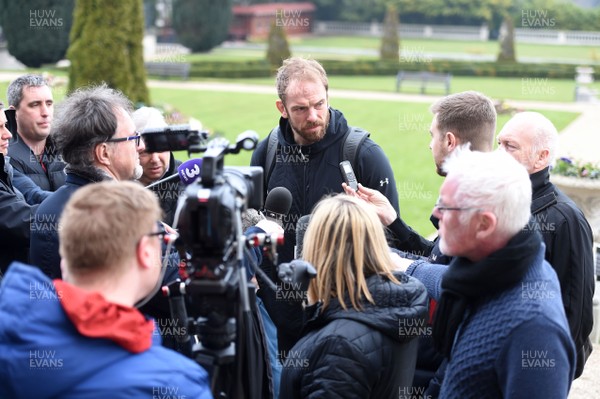 230218 - Wales Rugby Media Interviews - Alun Wyn Jones talks to media