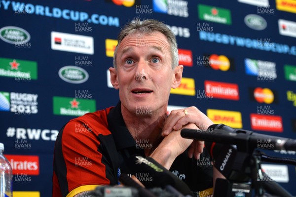 230915 - Wales Rugby World Cup Media Interviews -Rob Howley talks to media