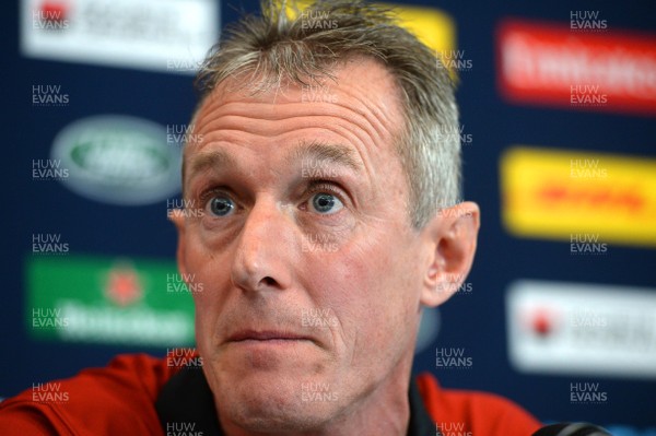 230915 - Wales Rugby World Cup Media Interviews -Rob Howley talks to media