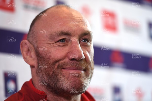270218 - Wales Rugby Media Interviews - Robin McBryde talks to media