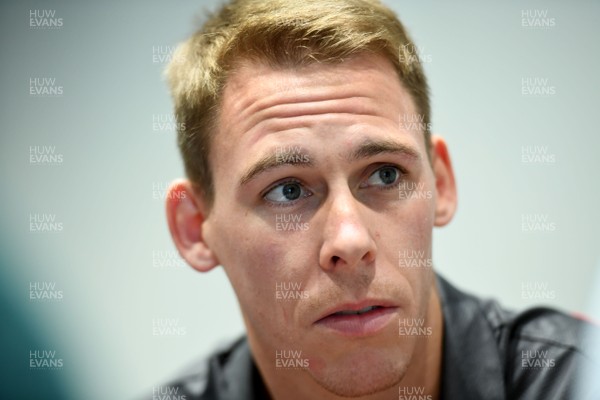 270919 - Wales Rugby Media Interviews - Liam Williams talks to media
