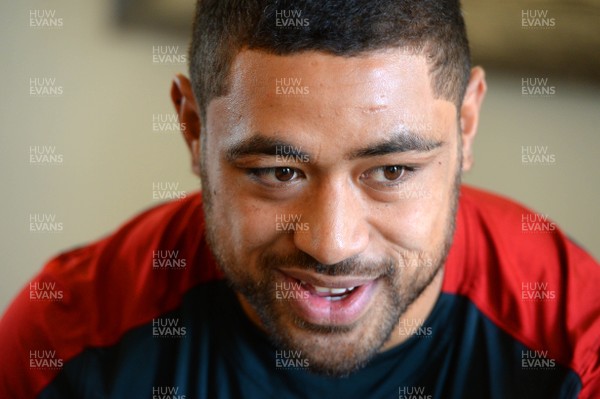 280915 - Wales Rugby Media Interviews -Taulupe Faletau talks to media