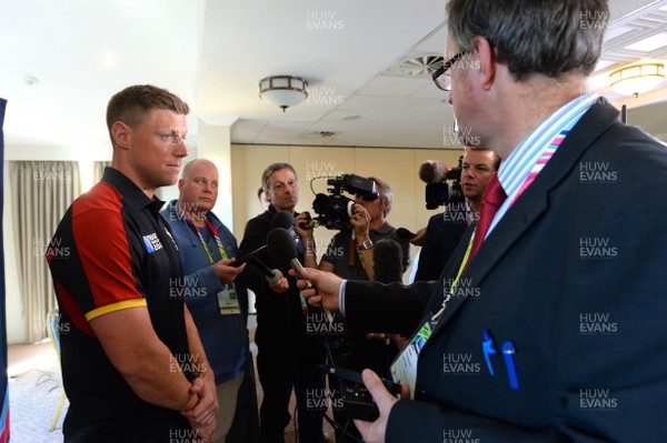 280915 - Wales Rugby Media Interviews -Rhys Priestland talks to media