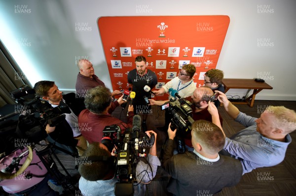 290819 - Wales Rugby Media Interviews - Owen Lane talks to media