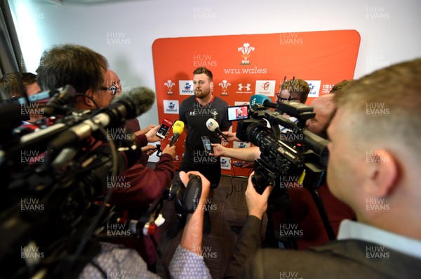 290819 - Wales Rugby Media Interviews - Owen Lane talks to media