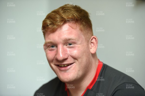 290819 - Wales Rugby Media Interviews - Rhys Carre talks to media
