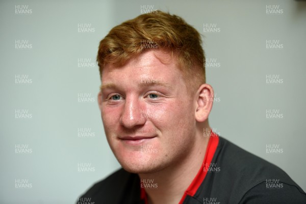 290819 - Wales Rugby Media Interviews - Rhys Carre talks to media