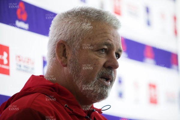 300118 - Wales Rugby Squad Announcement - Head Coach Warren Gatland talks to the media