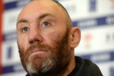 300115 - Wales Rugby Media Interviews -Robin McBryde talks to media