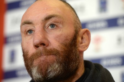 300115 - Wales Rugby Media Interviews -Robin McBryde talks to media