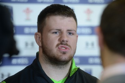 300115 - Wales Rugby Media Interviews -Rob Evans talks to media