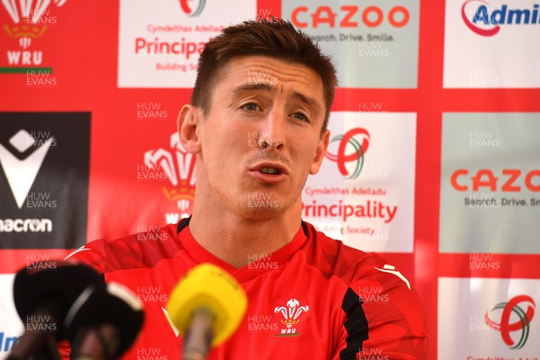 120722 - Wales Rugby Media Session - Josh Adams during a media session
