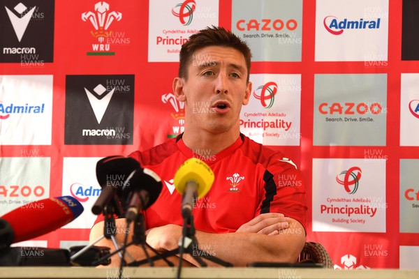 120722 - Wales Rugby Media Session - Josh Adams during a media session