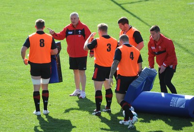 04.09.11 - Wales Rugby Training - Wales head coach Warren Gatland during training. 