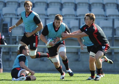 04.09.11 - Wales Rugby Training - Dan Lydiate during an open training. 
