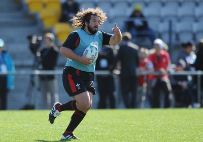 04.09.11 - Wales Rugby Training - Adam Jones during an open training. 