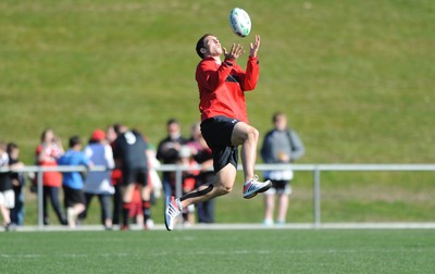 04.09.11 - Wales Rugby Training - George North during an open training. 