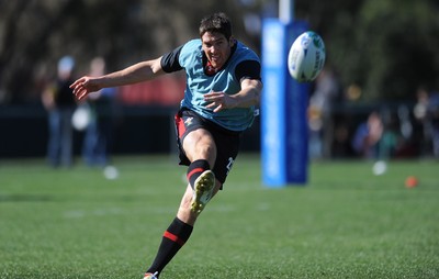 04.09.11 - Wales Rugby Training - James Hook during an open training. 