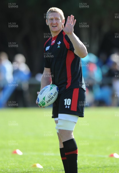 04.09.11 - Wales Rugby Training - Bradley Davies during an open training. 