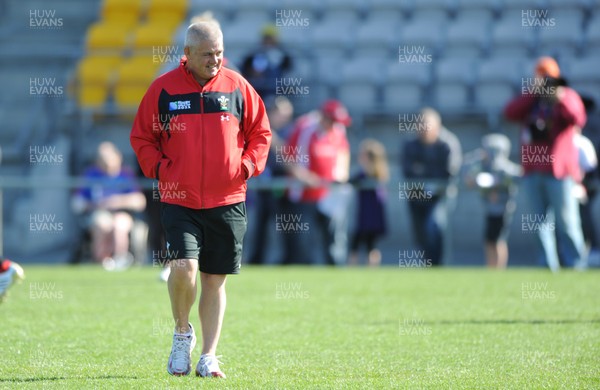 04.09.11 - Wales Rugby Training - Head coach Warren Gatland during an open training. 