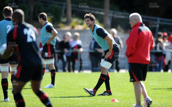 04.09.11 - Wales Rugby Training - Luke Charteris during an open training. 
