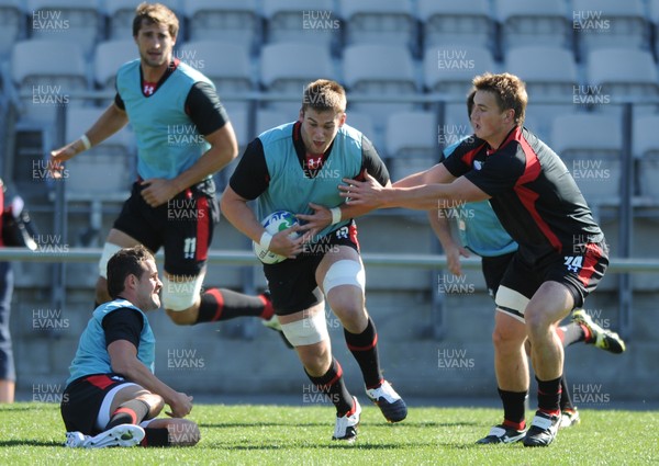 04.09.11 - Wales Rugby Training - Dan Lydiate during an open training. 