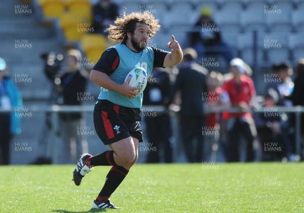 04.09.11 - Wales Rugby Training - Adam Jones during an open training. 