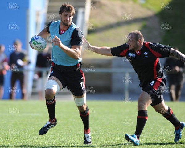 04.09.11 - Wales Rugby Training - Luke Charteris during an open training. 