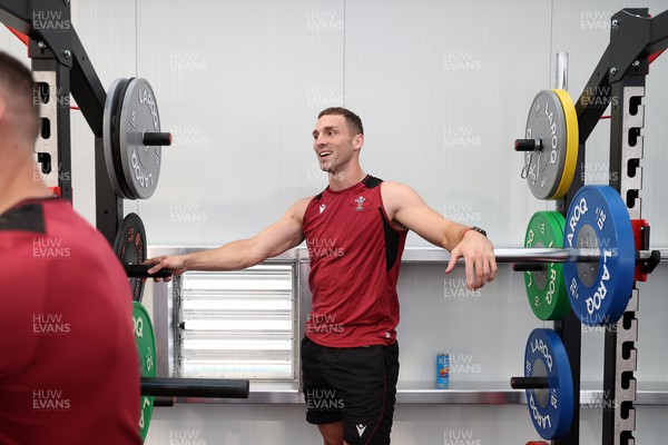 290923 - Wales Rugby return to training after their break from the Rugby World Cup - George North during training