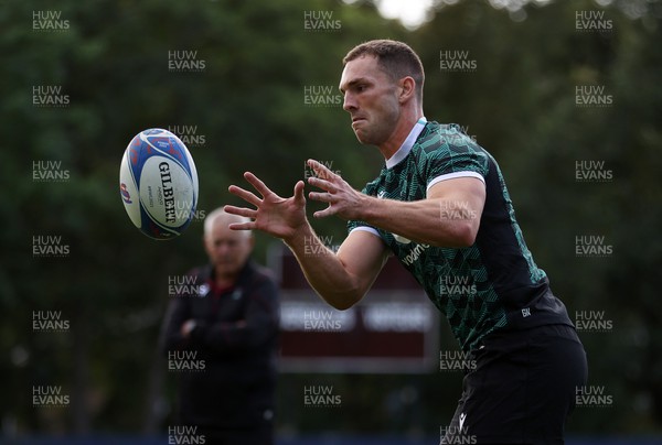 290923 - Wales Rugby hold an Open Training Session - George North during training