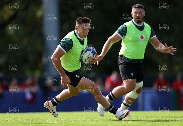 290923 - Wales Rugby hold an Open Training Session - Josh Adams during training