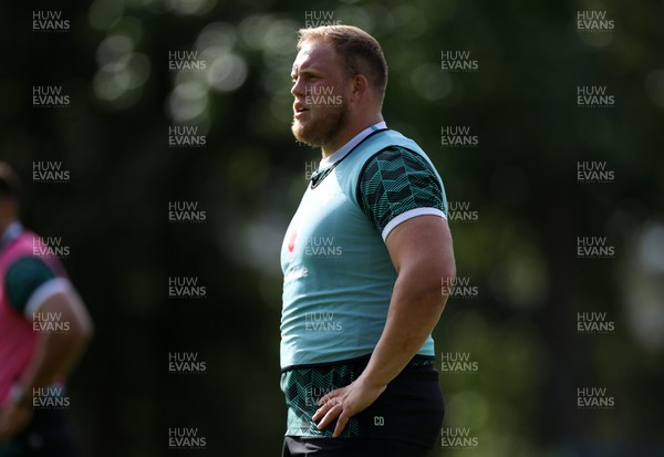 290923 - Wales Rugby hold an Open Training Session - Corey Domachowski during training