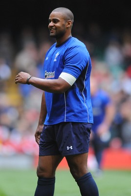 29.10.10 - Wales Rugby Training - Aled Brew during training. 