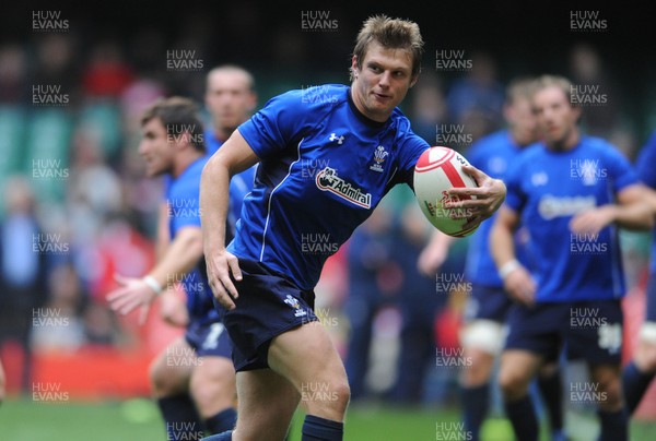 29.10.10 - Wales Rugby Training - Dan Biggar during training. 