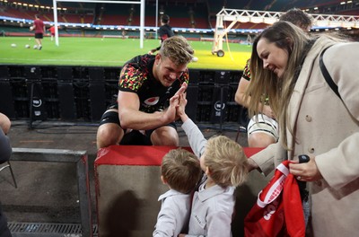 291025 - Wales Rugby Open Training - Taine Plumtree during fan signing