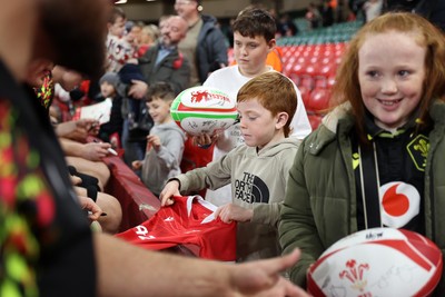 291025 - Wales Rugby Open Training - Fans