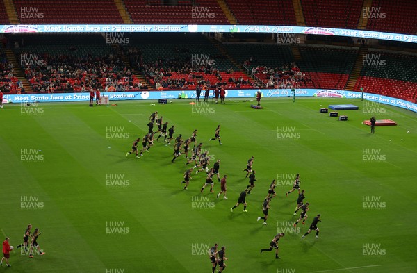291025 - Wales Rugby Open Training - Fans watch on during training
