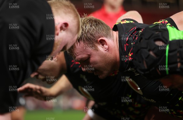 291025 - Wales Rugby Open Training - Dewi Lake during training