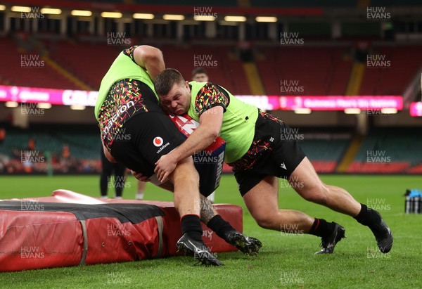 291025 - Wales Rugby Open Training - Danny Southworth during training