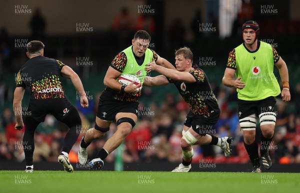 291025 - Wales Rugby Open Training - Freddie Thomas during training