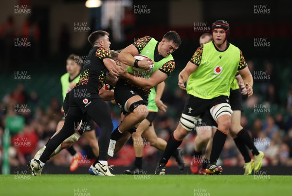291025 - Wales Rugby Open Training - Freddie Thomas during training