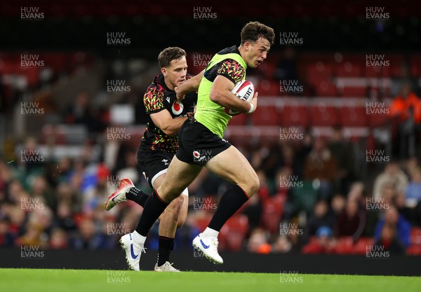 291025 - Wales Rugby Open Training - Louie Hennessey during training